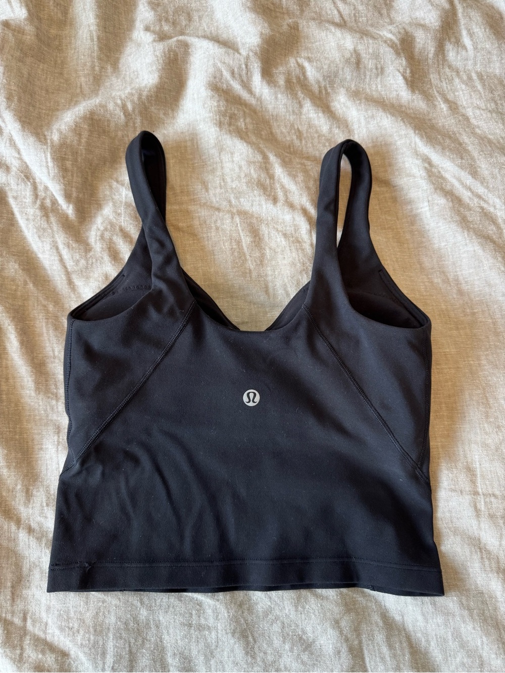 Lululemon Black Align Tank Top With Padding - Picture 3 of 7
